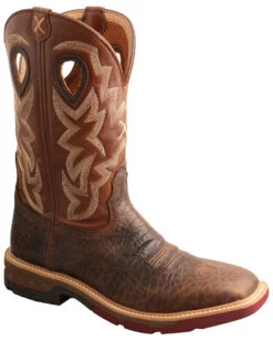 Twisted X Men's Brown Western Work Boots - Soft Toe