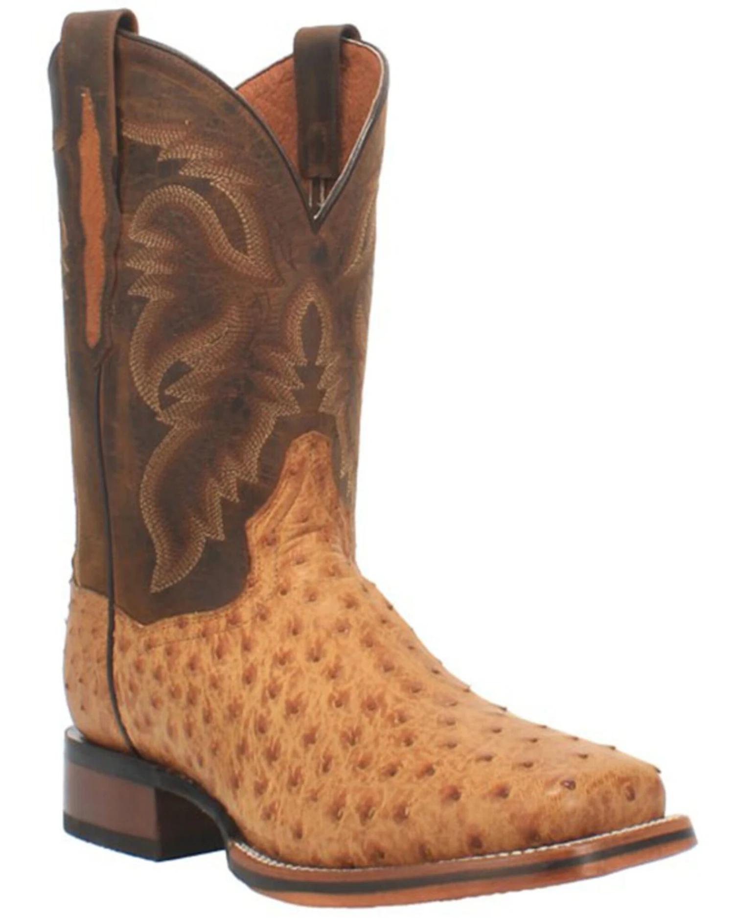 Dan Post Men's Kershaw Exotic Ostrich Skin Western Boots - Broad Square Toe 1 Dan Post Men's Kershaw Exotic Ostrich Skin Western Boots - Broad Square Toe