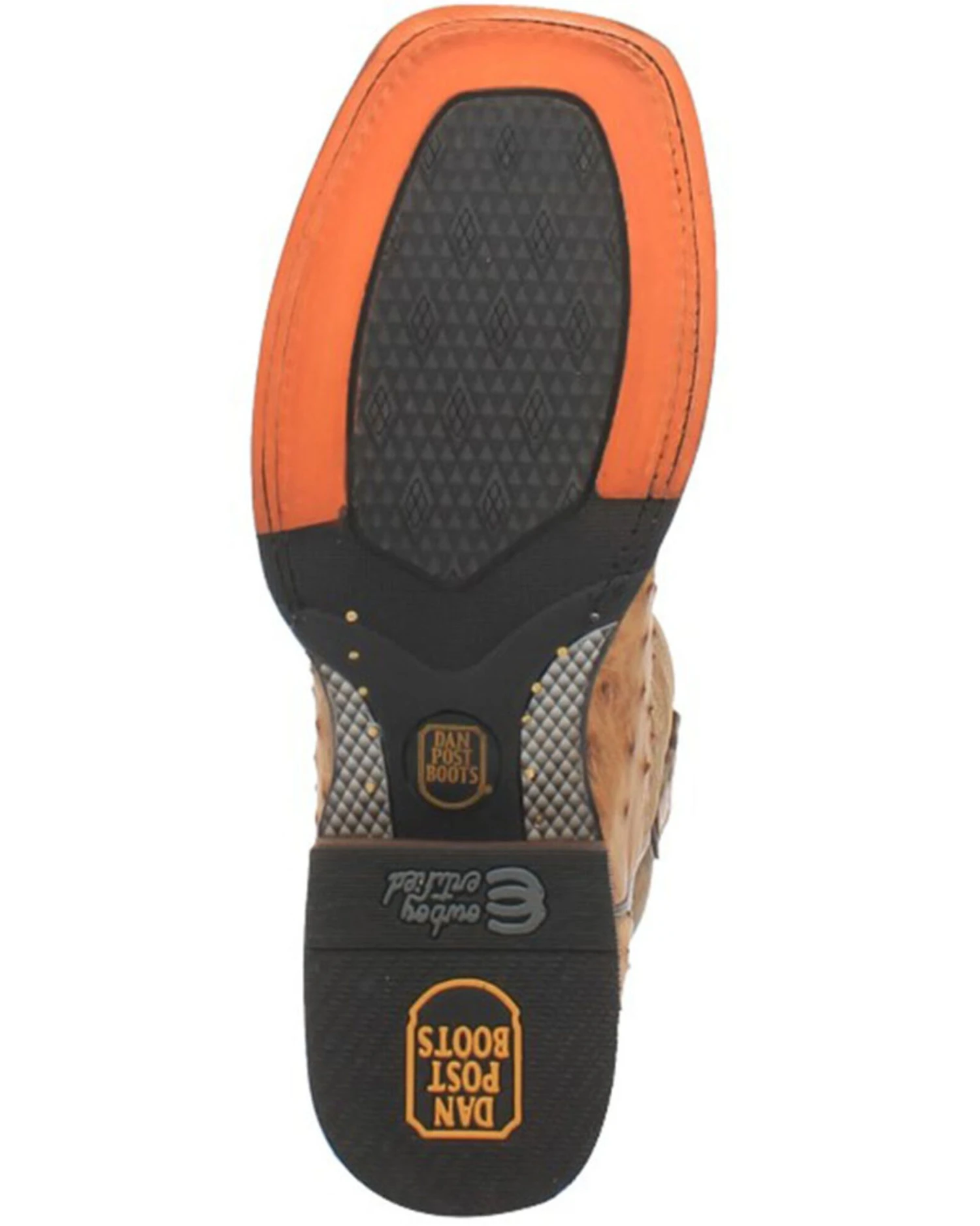 Dan Post Men's Kershaw Exotic Ostrich Skin Western Boots - Broad Square Toe 6 Dan Post Men's Kershaw Exotic Ostrich Skin Western Boots - Broad Square Toe - Image 6