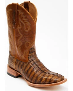 Cody James Men's Exotic Caiman Tail Skin Western Boots - Broad Square Toe