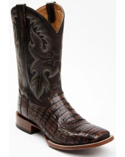 Cody James Men's Exotic Caiman Tail Skin Western Boots - Broad Square Toe