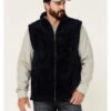 Moonshine Spirit Men's Kern Valley Faux Fur Zip-Front Fleece Vest 