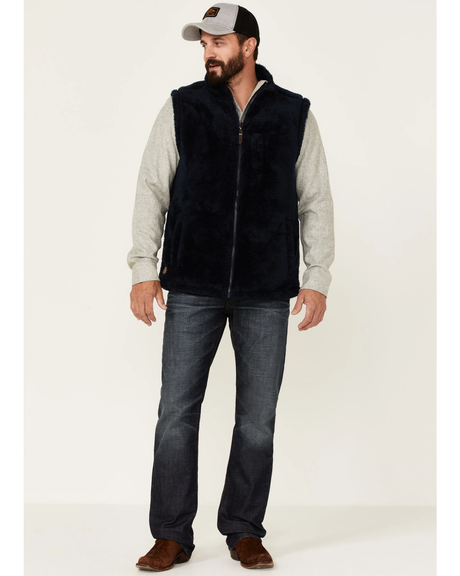 Moonshine Spirit Men's Kern Valley Faux Fur Zip-Front Fleece Vest 2 Moonshine Spirit Men's Kern Valley Faux Fur Zip-Front Fleece Vest - Image 2