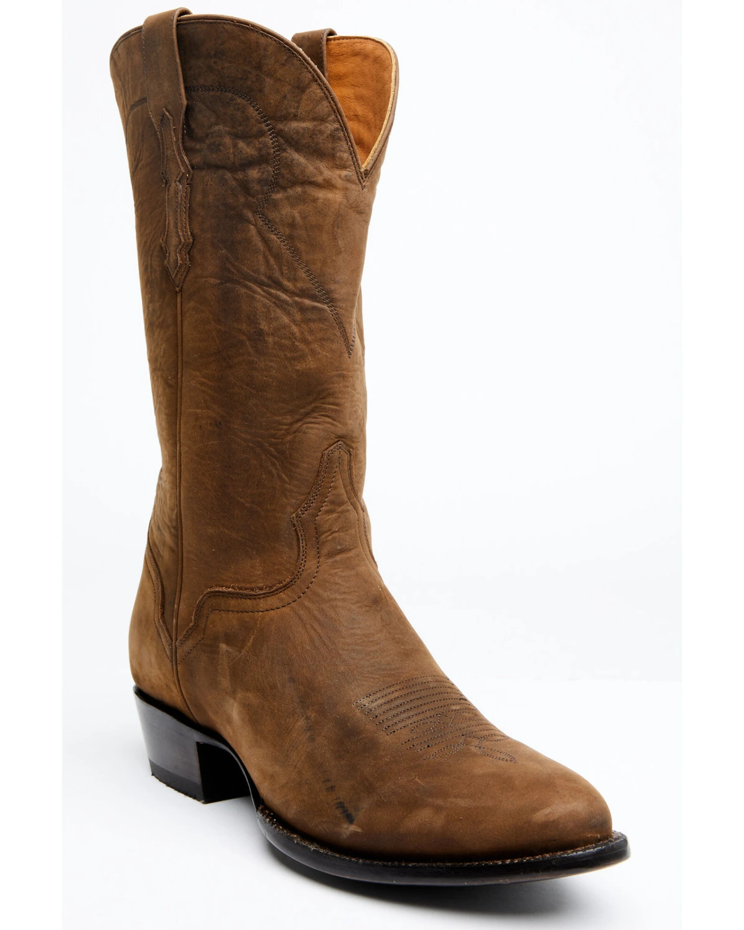 El Dorado Men's Brown Western Boots - Round Toe 1 El Dorado Men's Brown Western Boots - Round Toe
