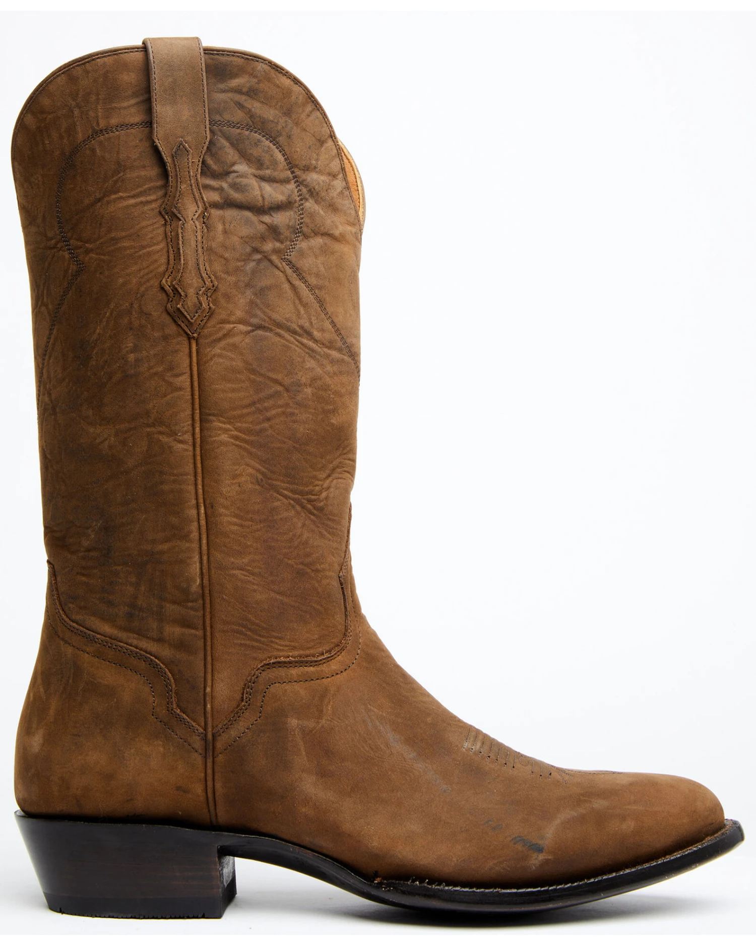 El Dorado Men's Brown Western Boots - Round Toe 2 El Dorado Men's Brown Western Boots - Round Toe - Image 2