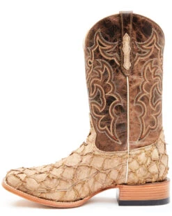 Cody James Men's Exotic Pirarucu Western Boots - Broad Square Toe 9 Cody James Men's Exotic Pirarucu Western Boots - Broad Square Toe -Western Denim Store 2000351584 280 P3
