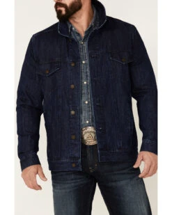 Cody James Men's Coasting Medium Wash Button-Front Unlined Denim Jacket  -Western Denim Store 2000351707 402 P3