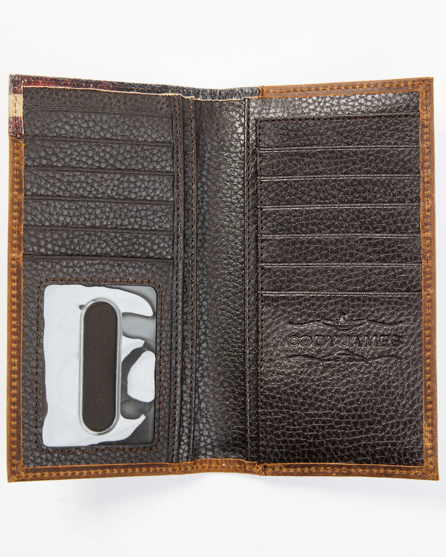 Cody James Men's Distressed Patriotic Checkbook Wallet 2 Cody James Men's Distressed Patriotic Checkbook Wallet - Image 2
