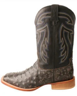 Twisted X Twistex X Men's Ruff Stock Fill-Quill Ostrich Vamp Exotic Western Boot - Broad Square Toe  -Western Denim Store 2000356675 001 P3