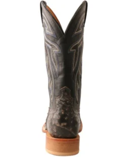Twisted X Twistex X Men's Ruff Stock Fill-Quill Ostrich Vamp Exotic Western Boot - Broad Square Toe  -Western Denim Store 2000356675 001 P5