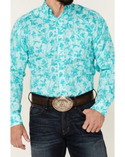 Ariat Men's WF Hassan Floral Print Long Sleeve Button Down Western Shirt  -Western Denim Store 2000357427 440 P3