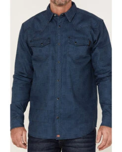Cody James Men's FR Houndstooth Check Long Sleeve Snap Work Shirt  -Western Denim Store 2000357962 420 P3