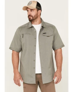 Wrangler ATG Men's Asymmetrical Zip Pocket Woven Shirt