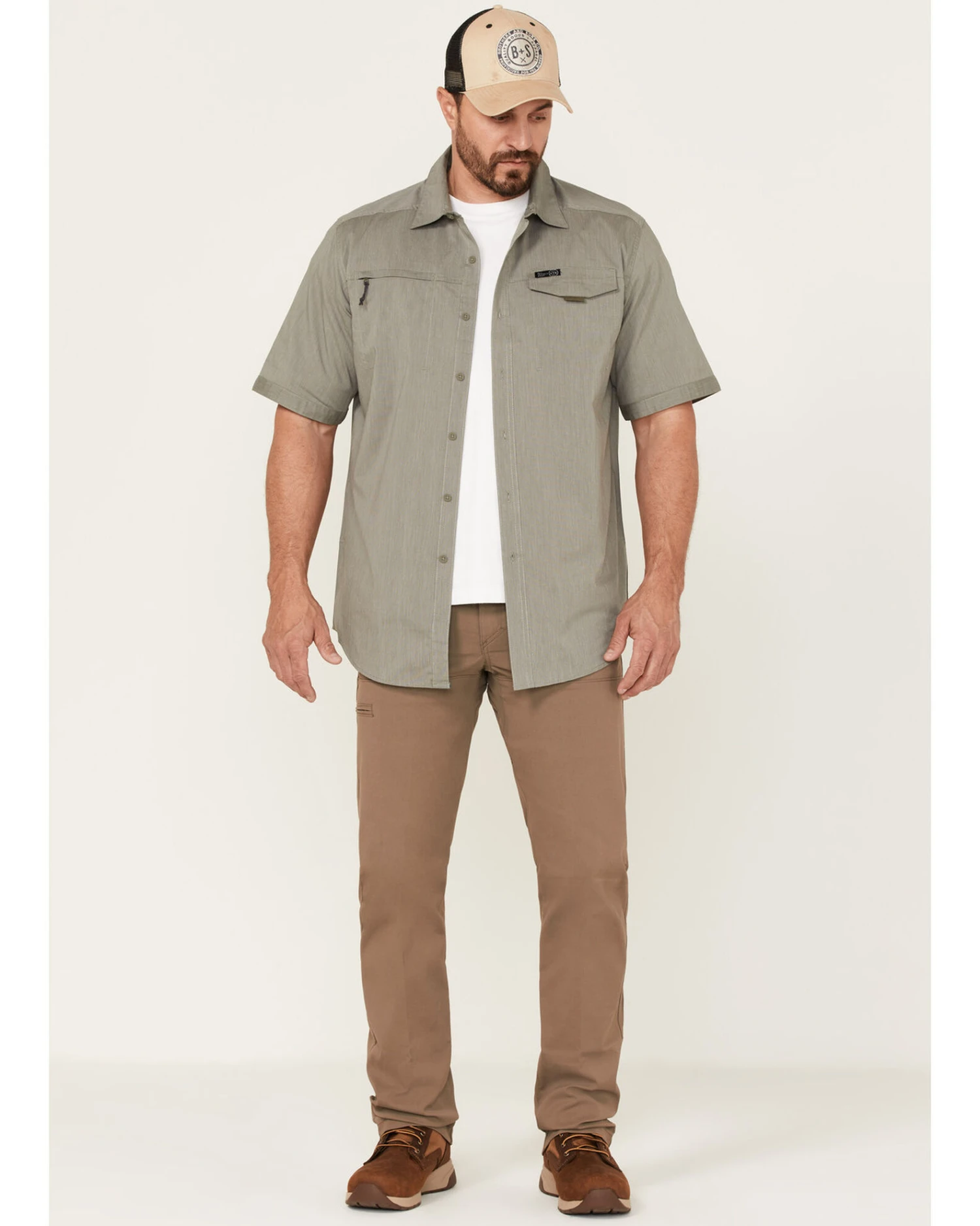 Wrangler ATG Men's Asymmetrical Zip Pocket Woven Shirt 2 Wrangler ATG Men's Asymmetrical Zip Pocket Woven Shirt - Image 2