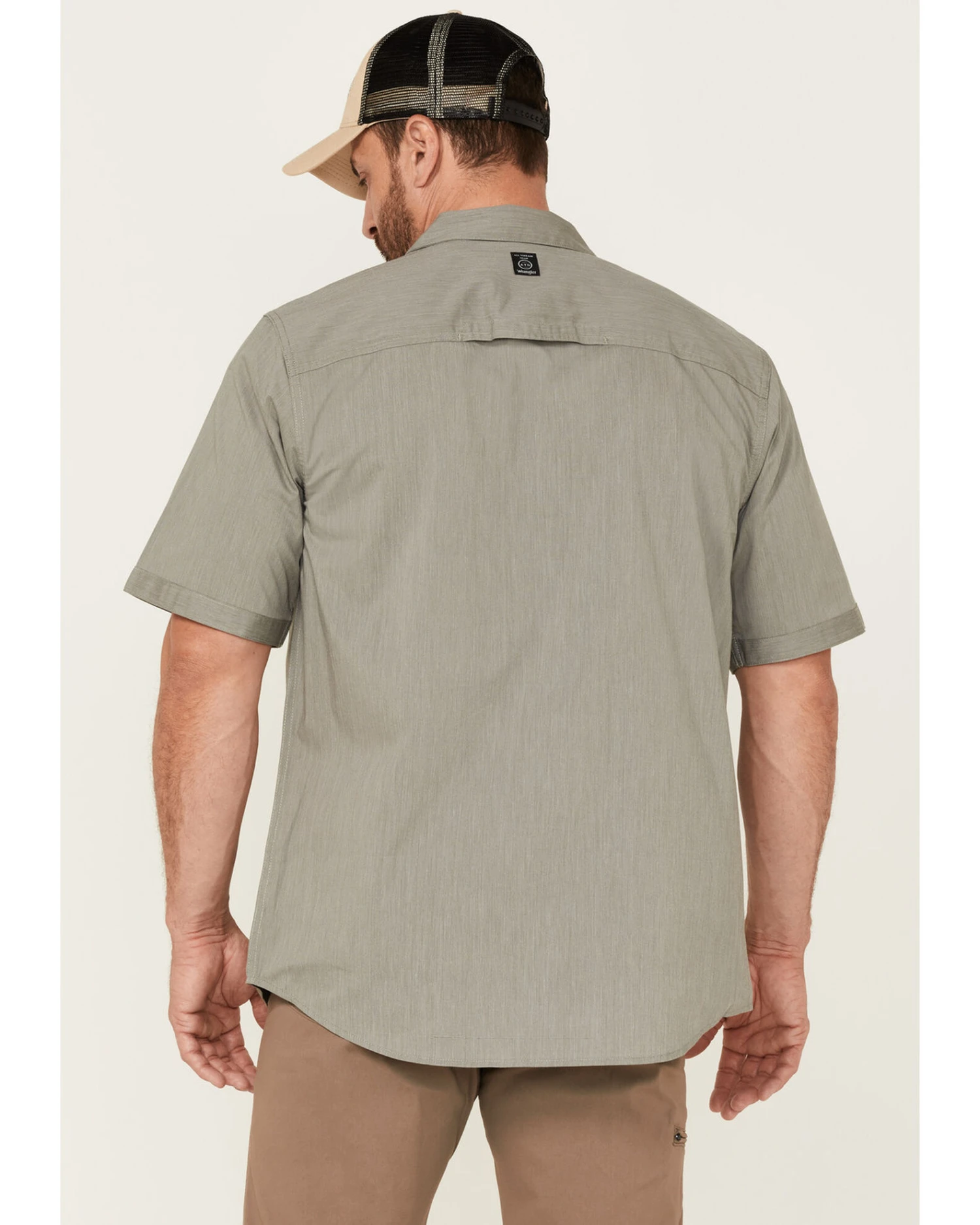 Wrangler ATG Men's Asymmetrical Zip Pocket Woven Shirt 4 Wrangler ATG Men's Asymmetrical Zip Pocket Woven Shirt - Image 4