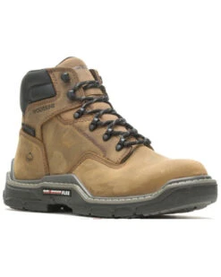 Wolverine Men's Raider Durashock Waterproof 6" Lace-Up Carbonmax Work Boots - Composite Toe