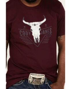 Cody James Men's Texas Coast Skull Logo Graphic Short Sleeve T-Shirt  -Western Denim Store 2000359066 640 P3