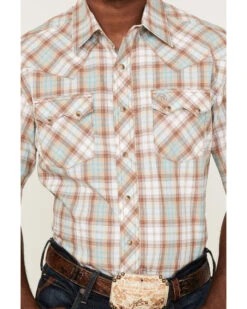 Wrangler Retro Men's Plaid Short Sleeve Snap Western Shirt  -Western Denim Store 2000360611 200 P3