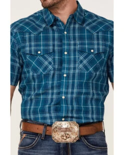 Ariat Men's Holt Retro Plaid Print Short Sleeve Snap Western Shirt 6 Ariat Men's Holt Retro Plaid Print Short Sleeve Snap Western Shirt -Western Denim Store 2000363108 442 P3