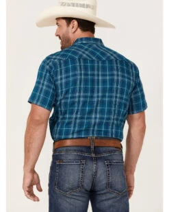 Ariat Men's Holt Retro Plaid Print Short Sleeve Snap Western Shirt 7 Ariat Men's Holt Retro Plaid Print Short Sleeve Snap Western Shirt -Western Denim Store 2000363108 442 P4