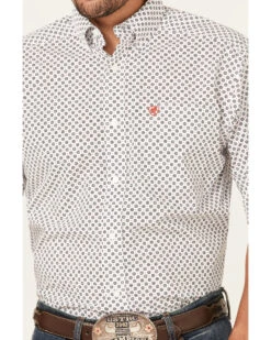 Ariat Men's Fionna Floral Geo Print Short Sleeve Button Down Western Shirt  -Western Denim Store 2000363125 100 P3