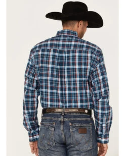 Cinch Men's Large Plaid Print Long Sleeve Button Down Western Shirt 7 Cinch Men's Large Plaid Print Long Sleeve Button Down Western Shirt -Western Denim Store 2000363573 410 P4
