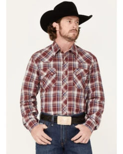 Wrangler Retro Men's Plaid Snap Western ShirtÂ