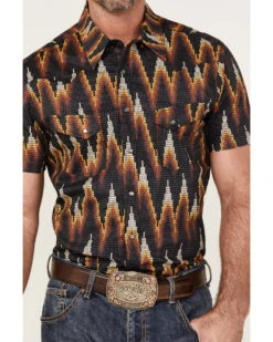 Dale Brisby Men's Digital Print Short Sleeve Snap Western Shirt  -Western Denim Store 2000367864 022 P3