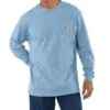 Carhartt Men's Loose Fit Heavyweight Long Sleeve Logo Pocket Work T-Shirt