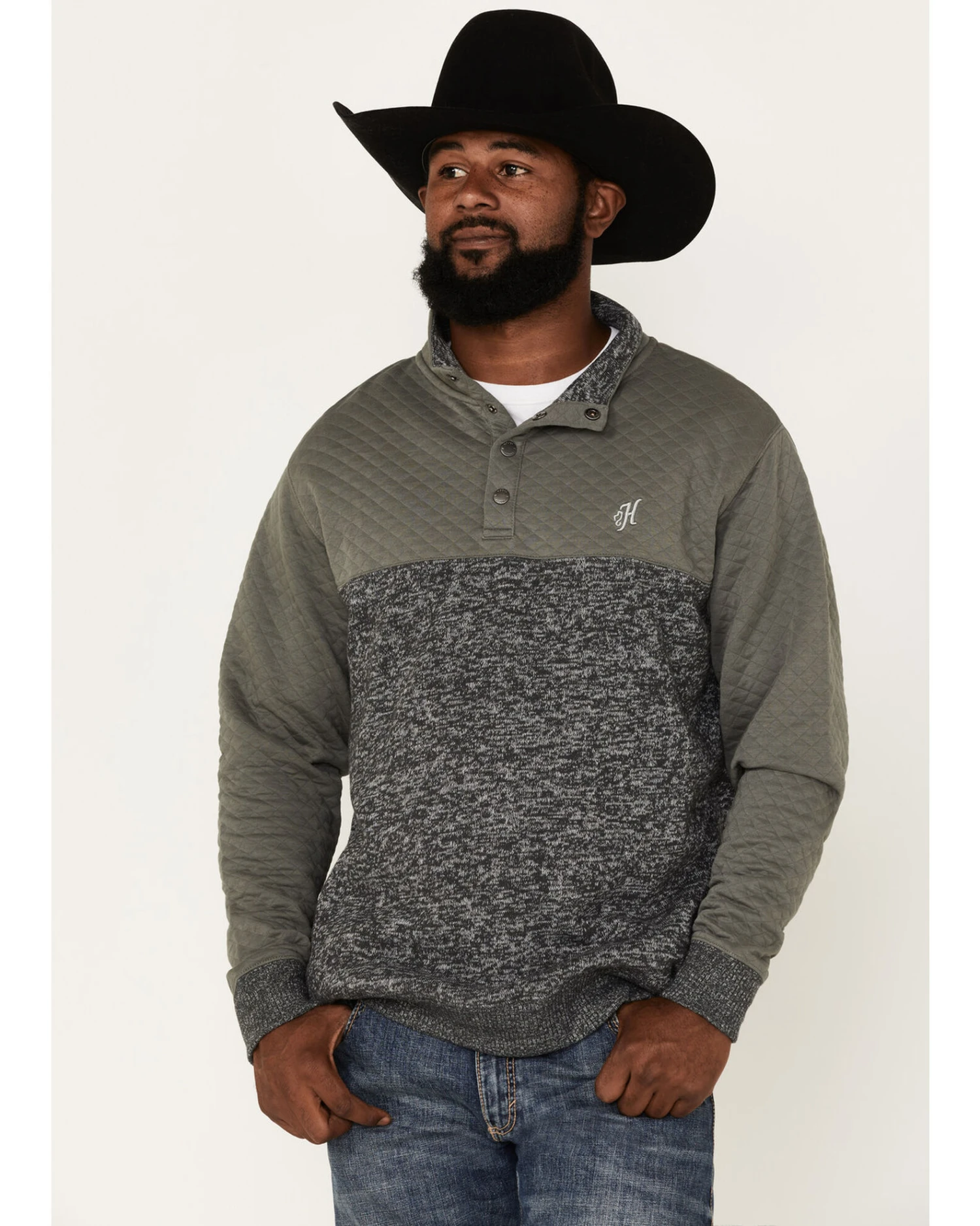 Hooey Men's Stevie 1/4 Snap Pullover 1 Hooey Men's Stevie 1/4 Snap Pullover