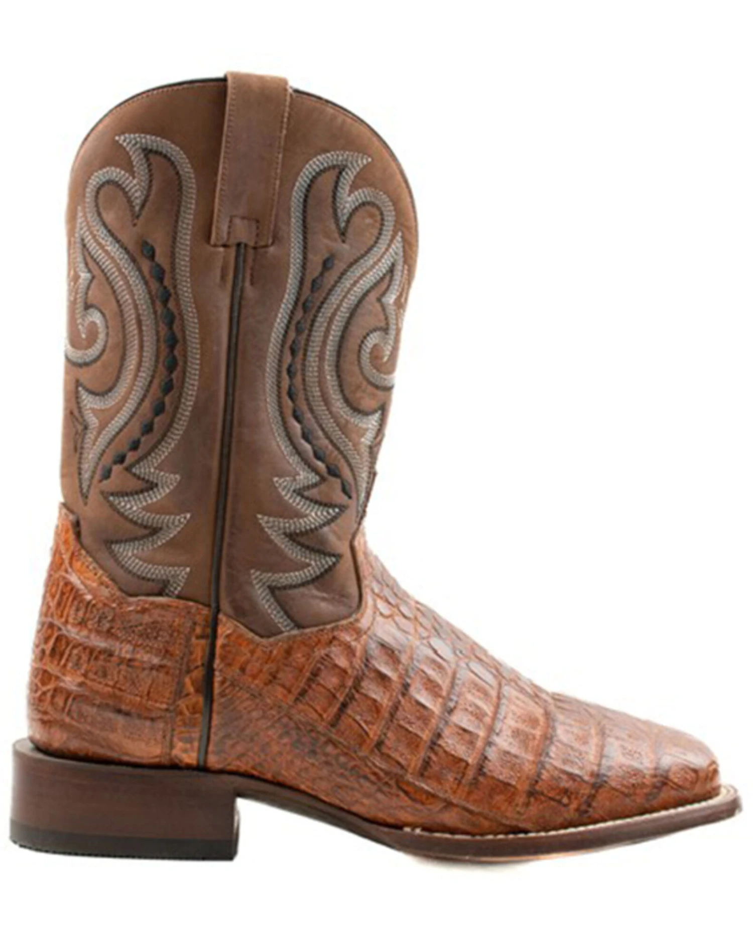 Dan Post Men's Exotic Caiman Western Boots - Broad Square Toe 2 Dan Post Men's Exotic Caiman Western Boots - Broad Square Toe - Image 2