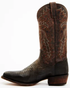 Dan Post Men's Exotic Teju Lizard Leather Tall Western Boots - Round Toe -Western Denim Store 2000371050 201 P3
