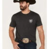 Ariat Men's Woodgrain Americana Shield Logo Graphic T-Shirt 