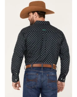 Ariat Men's Beckham Diamond Geo Print Button Down Western Shirt  -Western Denim Store 2000371727 410 P4