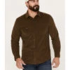 Pendleton Men's Corduroy Long Sleeve Western Snap Shirt