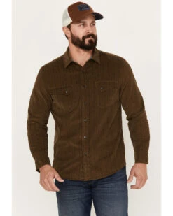 Pendleton Men's Corduroy Long Sleeve Western Snap Shirt
