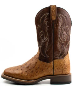 Dan Post Men's Saddle Hand Quill Ostrich Western Boots - Broad Square Toe 9 Dan Post Men's Saddle Hand Quill Ostrich Western Boots - Broad Square Toe -Western Denim Store 2000375985 280 P3