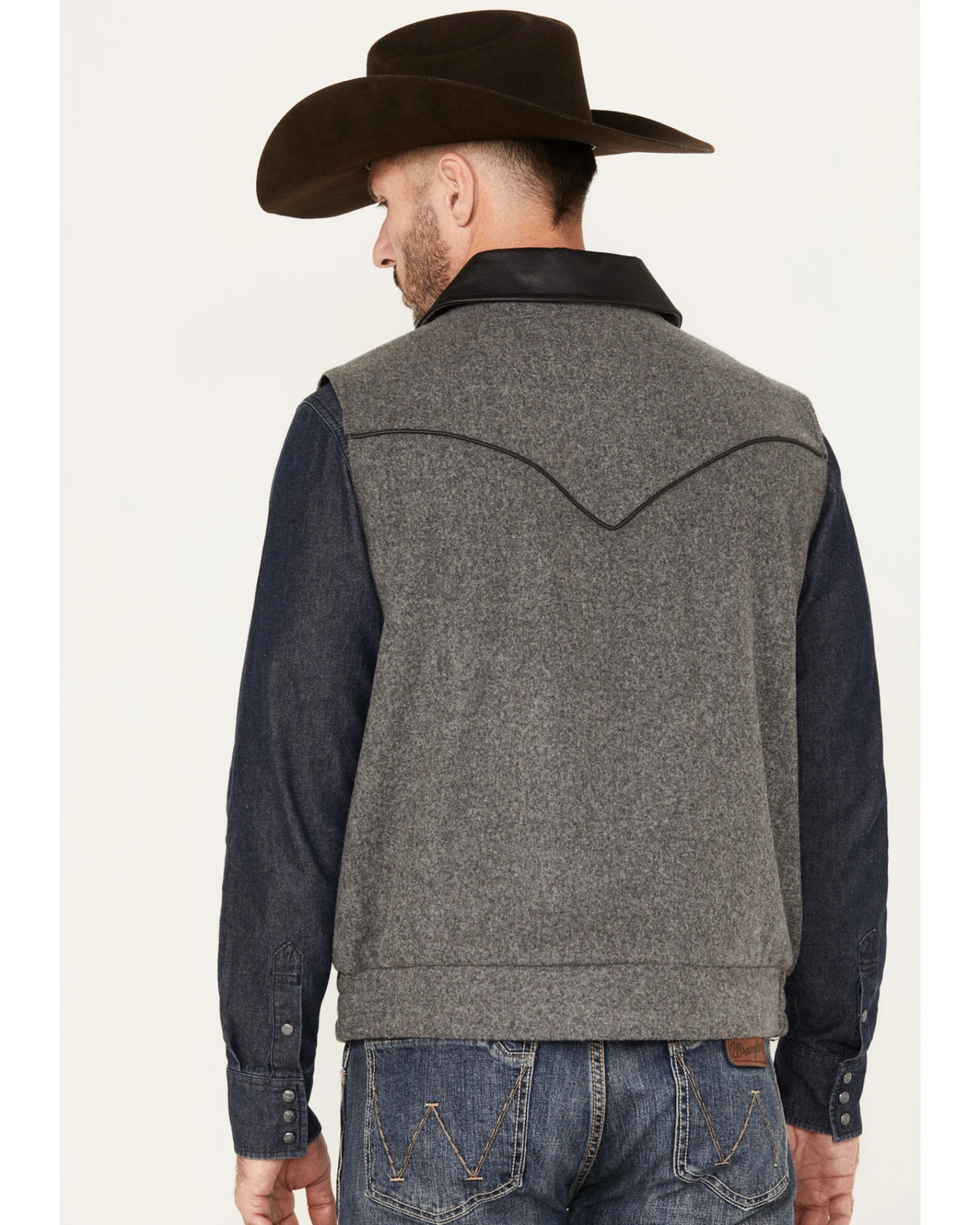 Powder River Outfitters Men's Heathered Wool Vest 4 Powder River Outfitters Men's Heathered Wool Vest - Image 4