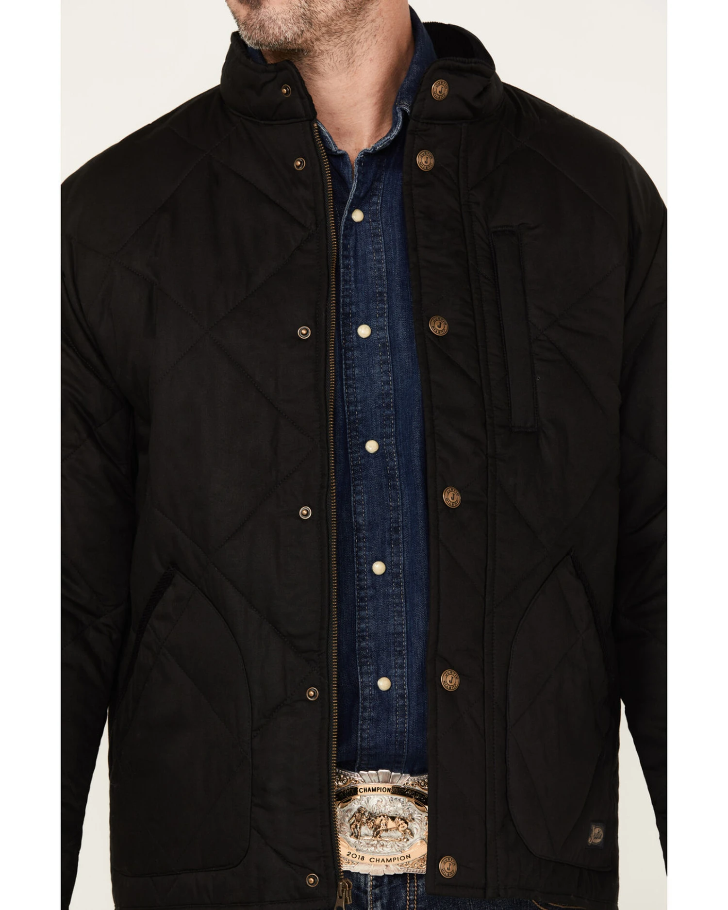 Justin Men's Broken Arrow Matte Quilted Jacket 2 Justin Men's Broken Arrow Matte Quilted Jacket - Image 2