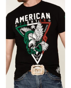 American Fighter Men's Laredo Mexico Graphic Short Sleeve T-Shirt -Western Denim Store 2000377268 001 P3
