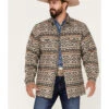 Scully Men's Southwestern Stripe Print Jacquard Shacket