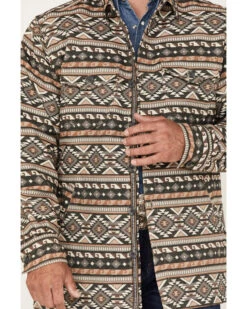 Scully Men's Southwestern Stripe Print Jacquard Shacket -Western Denim Store 2000377880 280 P3