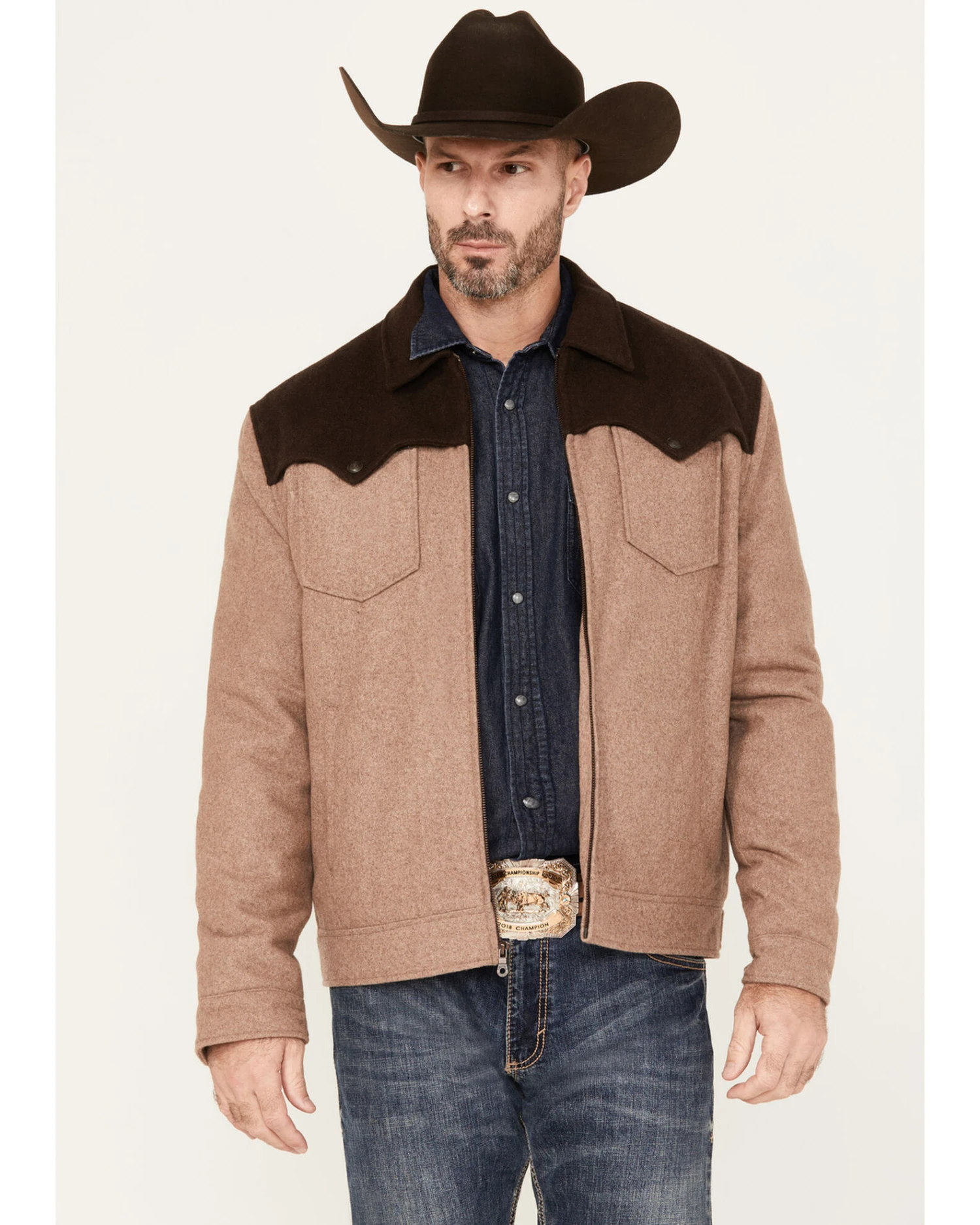 Cripple Creek Men's Two Tone Ranch Jacket 1 Cripple Creek Men's Two Tone Ranch Jacket