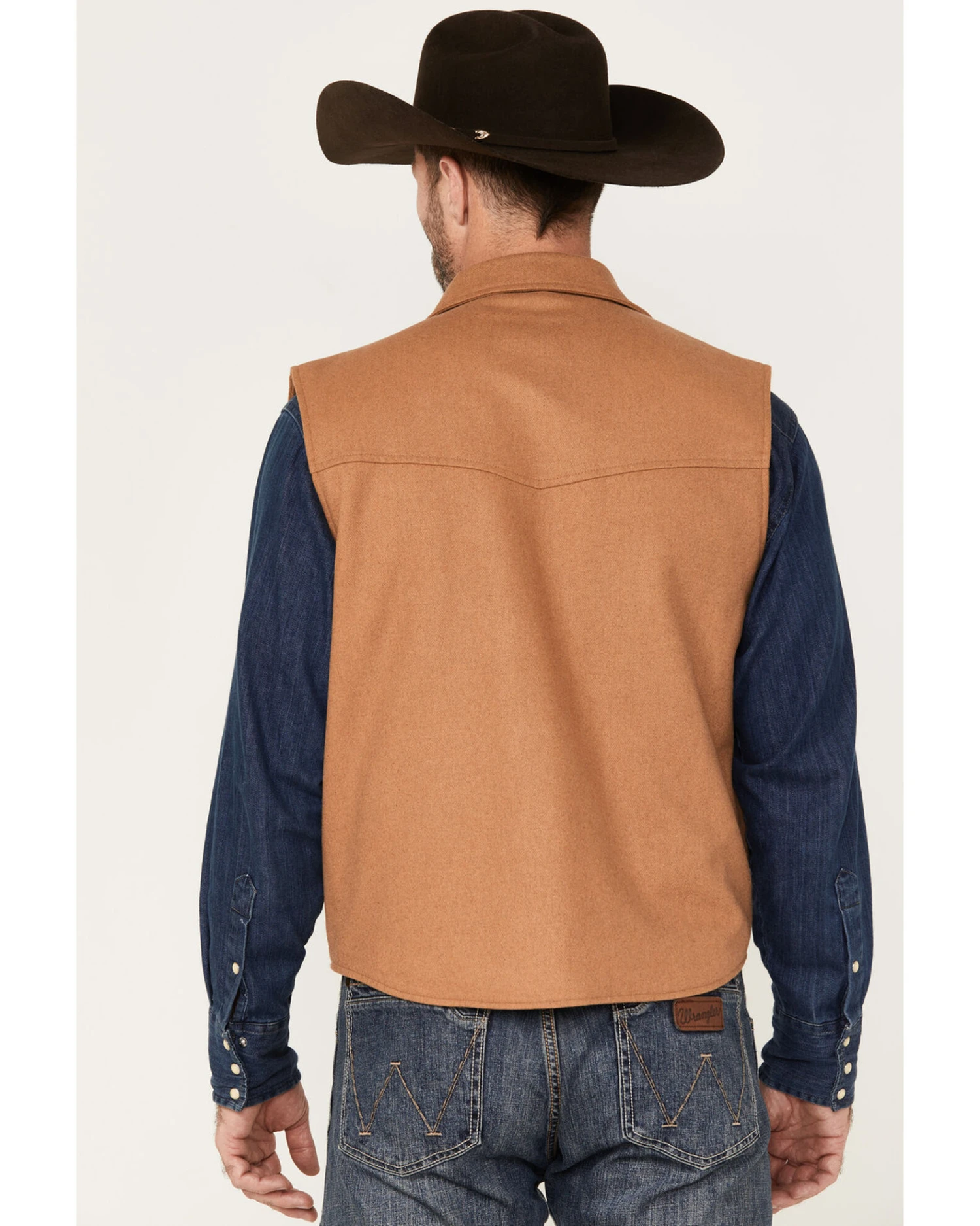 Cripple Creek Men's Snap Front Concealed Carry Wool Vest 4 Cripple Creek Men's Snap Front Concealed Carry Wool Vest - Image 4