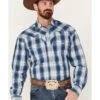 Stetson Men's Fancy Large Plaid Long Sleeve Snap Shirt