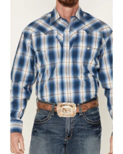 Stetson Men's Fancy Large Plaid Long Sleeve Snap Shirt -Western Denim Store 2000378708 400 P3