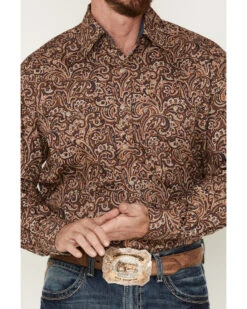 Stetson Men's Paisley Long Sleeve Snap Shirt -Western Denim Store 2000378709 200 P3
