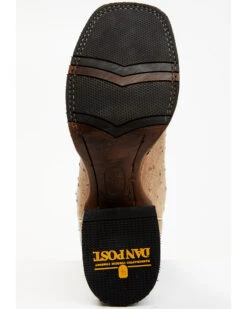 Dan Post Men's Hand Ostrich Quill Western Boots - Broad Square Toe -Western Denim Store 2000381788 100 P7