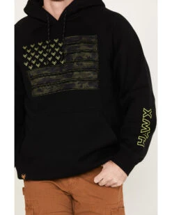 Hawx Men's Camo Flag Graphic Fleece Hooded Sweatshirt -Western Denim Store 2000382957 001 P3