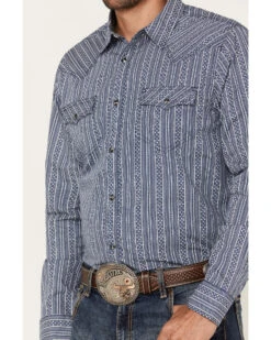 Cody James Men's Born N Raised Striped Long Sleeve Snap Western Shirt - Big & Tall -Western Denim Store 2000383259 410 P3